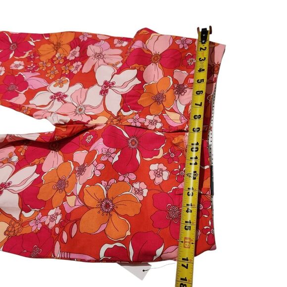 Talbots Crop Pants For Women Size 8 Floral Print Slim Leg - Picture 15 of 16